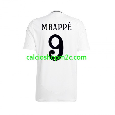 Real Madrid Kylian Mbappé 9 Maglia Prima 2024/2025 Manica Corta